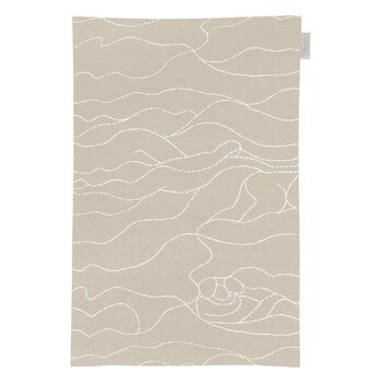 Saana ja Olli Rakkauden meri tea towel/place mat, beige - white, product image