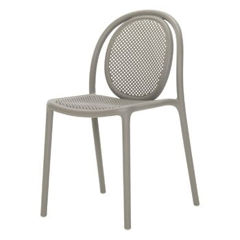 Pedrali Chaise Remind 3730R, plastique recyclé, gris
