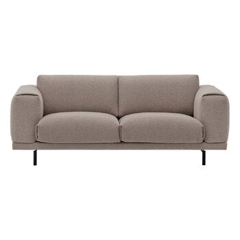 Sofas, Rest sofa, 2-seater, black metal - Hearth 6, Beige