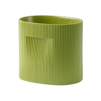 Planters & plant pots, Ridge planter, h. 24 cm, moss green, Green