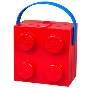 Room Copenhagen Lego Box with handle, red