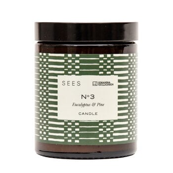 Scented candles, SEES X Johanna Gullichsen candle No. 3, eucalyptus - pine, Brown