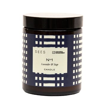 Scented candles, SEES X Johanna Gullichsen candle No. 1, lavender - sage, Blue