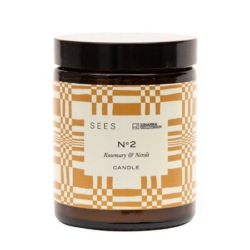 Scented candles, SEES X Johanna Gullichsen candle No. 2, rosemary - neroli, Brown