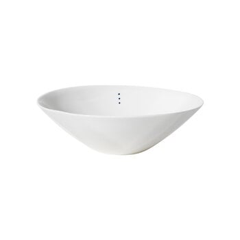 Bowls, Shiro bowl, small, 3 dots, 18,5 cm, white, White