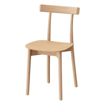 Dining chairs, Skinny side chair, matt lacquered oak, Natural