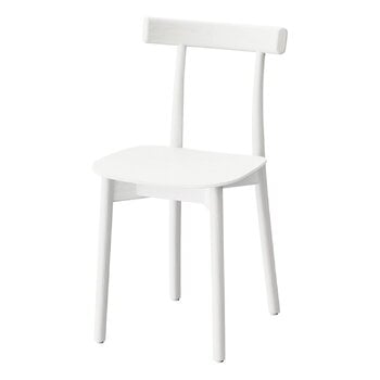 Dining chairs, Skinny side chair, white stained ash, White