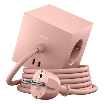 Prolunghe, Prolunga USB-C Square 1, 1,8 m, rosa antico, Rosa