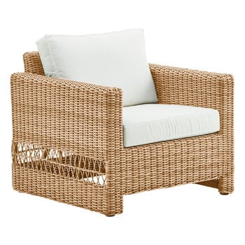 Sika-Design Fauteuil lounge Carrie, naturel - blanc
