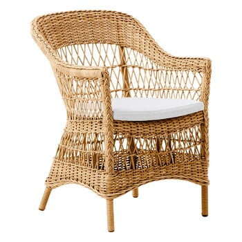 Patio chairs, Charlot chair, natural - white, White