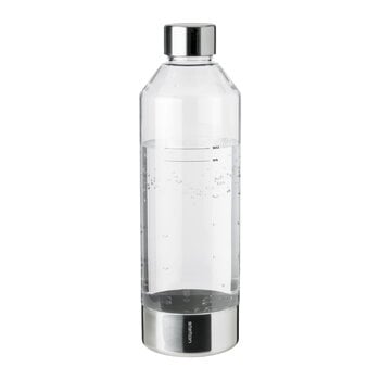 Sodawasserbereiter, Sprudelflasche Brus, 1,15 l, Stahl, Silber