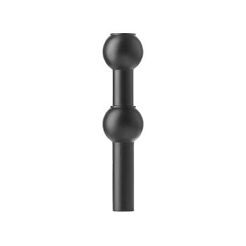 Candleholders, STOFF Nagel vase, black, Black