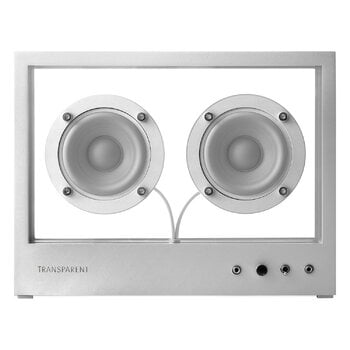 HiFi- und Stereoanlagen, Small Transparent Speaker, Metall, Silber