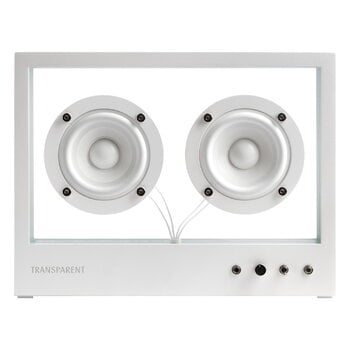 Hifi & audio, Small Transparent Speaker, white, White