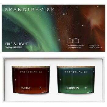 Skandinavisk Doftljusset 2 st, FIRE AND LIGHT