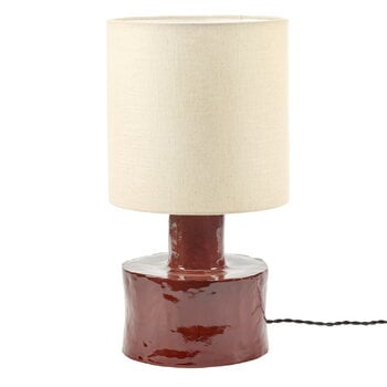 Lampade da tavolo, Lampada da tavolo Catherine, rosso - beige, Beige