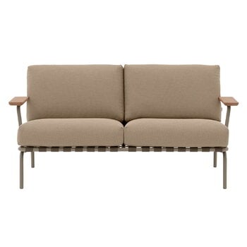 Outdoor sofas, Settle Outdoor sofa, 2-seater, Ribbed Weave 5 - taupe, Beige