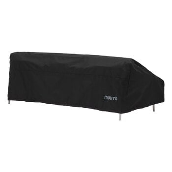 Outdoor sofas, Outdoor Cover for Settle sofa 3-seater, black, Black