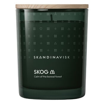 Scented candles, Scented candle with lid, SKOG, large, special edition, Green