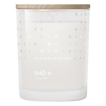 Skandinavisk Scented candle with lid, SNÖ, large, special edition, product image