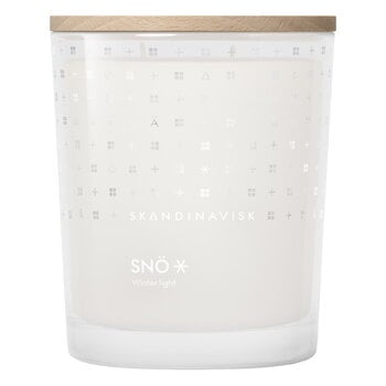 Scented candles, Scented candle with lid, SNÖ, 2-wick, special edition, White