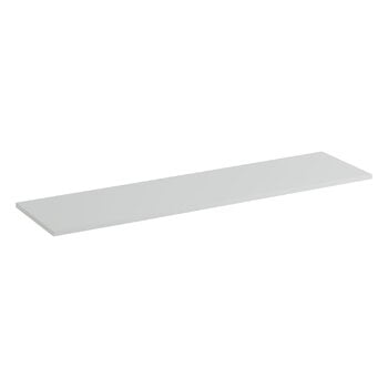 Shelving units, Stacked top plate for shelf module, 131 x 35 cm, grey, Gray