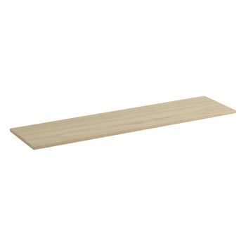 Shelving units, Stacked top plate for shelf module, 131 x 35 cm, oak, Natural