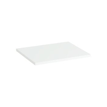 Shelving units, Stacked top plate for shelf module, 43,5 x 35 cm, white, White