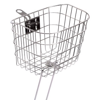 Pelago Bicycles Stainless Steel Basket etukori, ruostumaton teräs