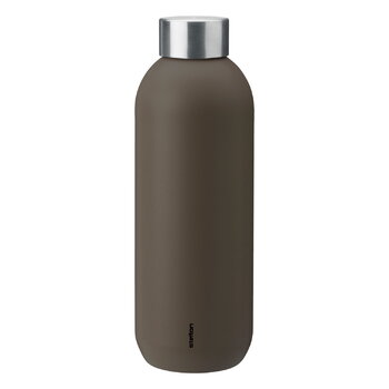 Stelton Keep Cool water bottle, 0,6 L, soft bark
