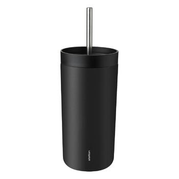 Stelton To Go Sip termosmuki pillillä, 0,4 L, soft black, tuotekuva