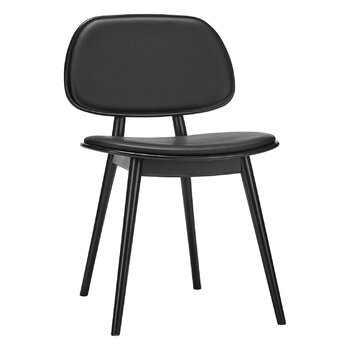 Stolab Chaise My Chair, noir - cuir noir