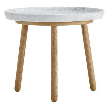 Stolab Tureen Tisch, 52 cm, Eiche – weißer Marmor