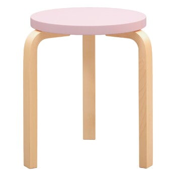Artek Aalto stool E60, orange - birch | Finnish Design Shop