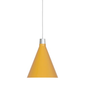 Lampade a sospensione, Lampada a sospensione Bower C220, con lampadina Sphere III, gialla, Giallo