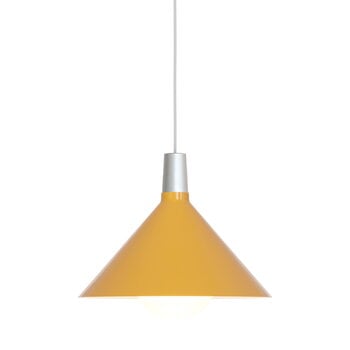 Lampade a sospensione, Lampada a sospensione Bower C360, con lampadina Sphere IV, giallo, Giallo