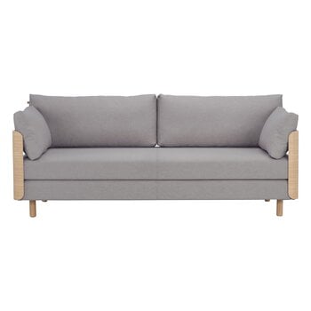 Sofa beds, ON2 Wood sofa bed, soap waxed oak - light grey Hopper 65, Gray