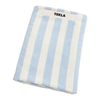 Tekla Beach towel, 100 x 180 cm, isle blue stripes