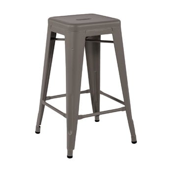 Tolix Sgabello da bar H65, MFT Grey de Paris opaco