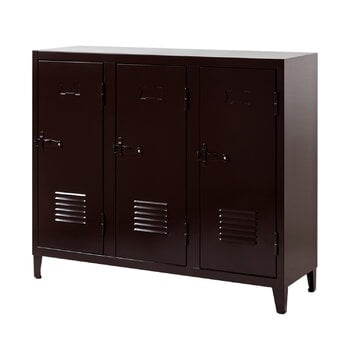 Cabinets, B3 locker storage, brown black, Brown