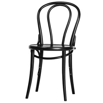 Dining chairs, Chair 18, black, Black