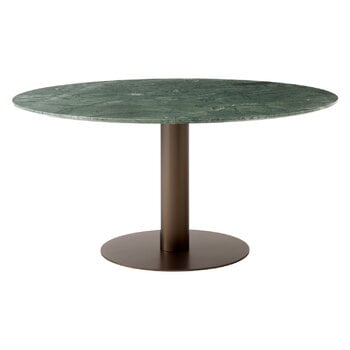 Dining tables, In Between SK20 table, bronze - green marble, Brown