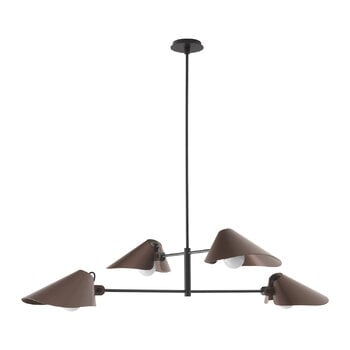 Pendant lamps, Bonnet SC92 chandelier, bronzed - black, Black