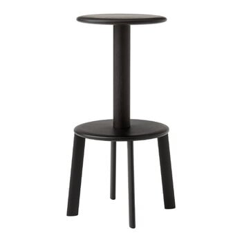 &Tradition Tabouret de bar Massif AV40, chêne teinté foncé - noir chaud