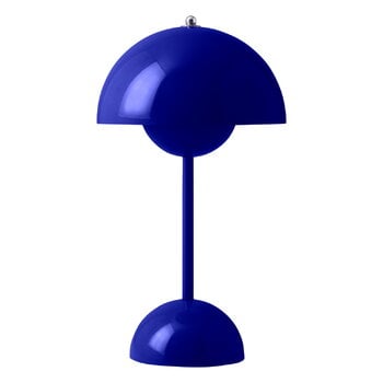 &Tradition Flowerpot VP9 portable table lamp, cobalt blue