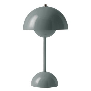 Luminaires, Lampe de table portable Flowerpot VP9, stone blue, Bleu clair