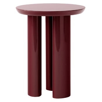 &Tradition Table d’appoint Tung JA3, rouge-bordeaux
