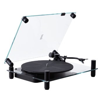 HiFi- und Stereoanlagen, Transparent Turntable, schwarz, Schwarz