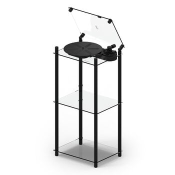 HiFi- und Stereoanlagen, Turntable Stand, schwarz, Schwarz