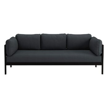 Sohvat ja daybedit, Easy 3-istuttava sohva, musta - tummanharmaa, Harmaa